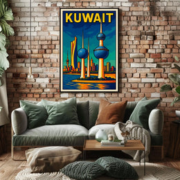 Kuwait Cityscape Poster