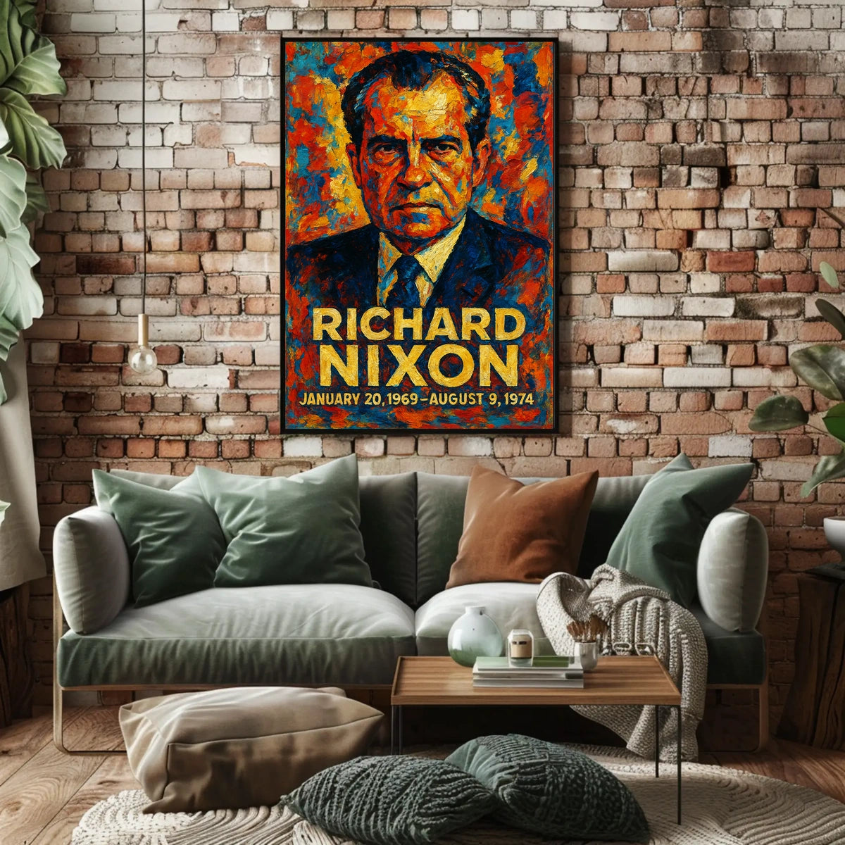 Gerald Ford 38th President of the United States Glitch Hop Art Poster