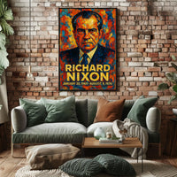 Gerald Ford 38th President of the United States Glitch Hop Art Poster