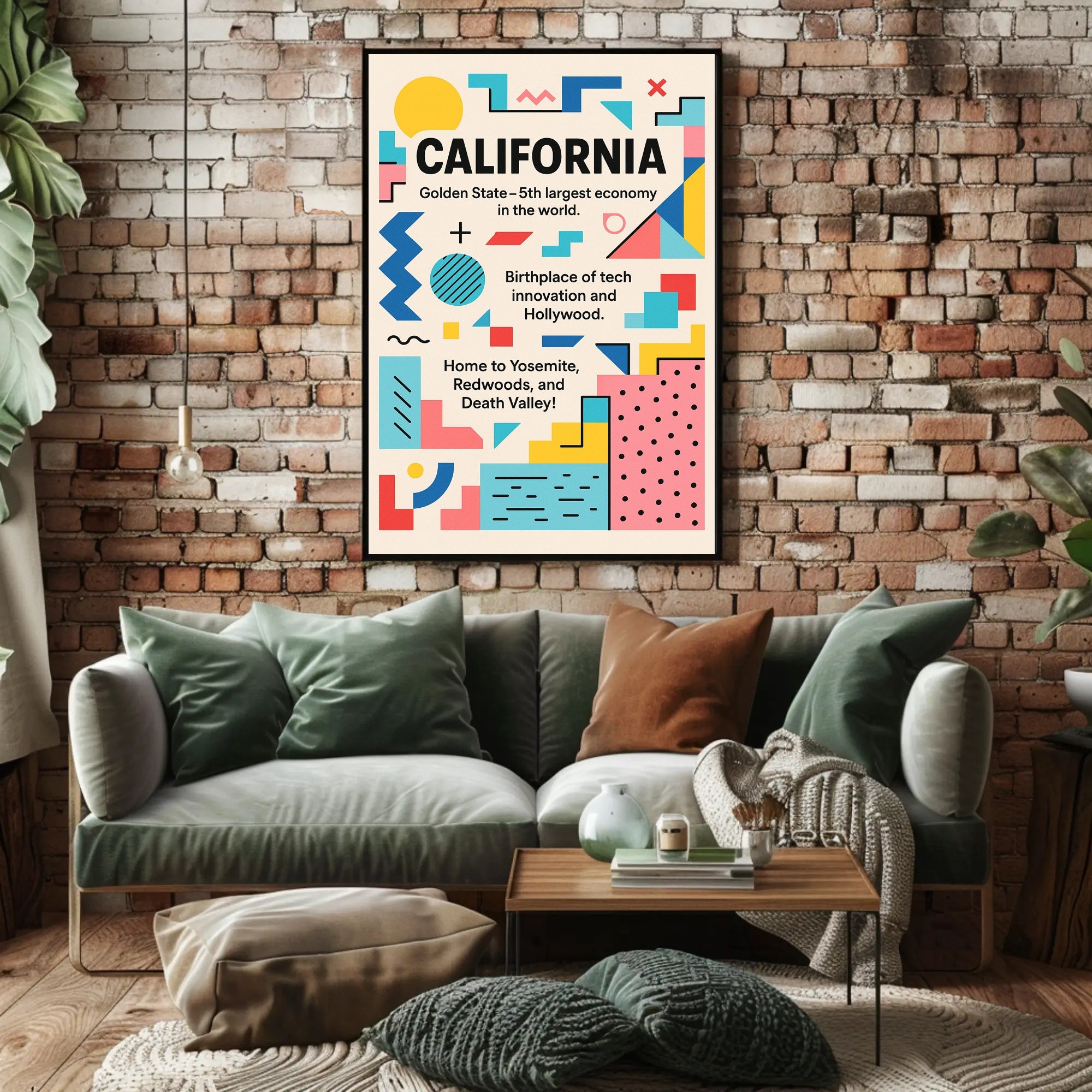 California The Golden State Poster PosterGoat