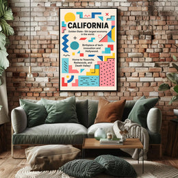 California The Golden State Poster PosterGoat