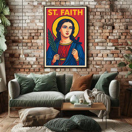 St. Faith Iconography Poster