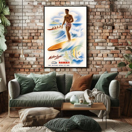 Tropical Adventure With Matson Lines Poster