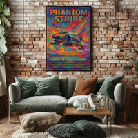 Wings of Fire Jets Futuristic Sci-Fi Poster