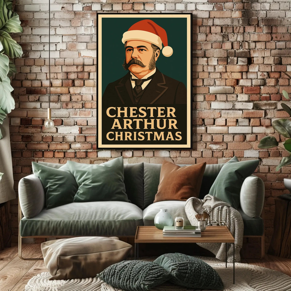 Chester Arthur Christmas Poster
