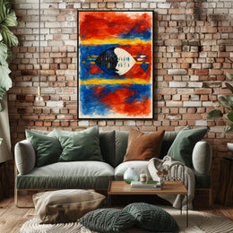 Vibrant Abstract Expression Abstract Poster