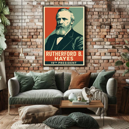 Rutherford B Hayes 19th President Litho HistoryBuff Poster