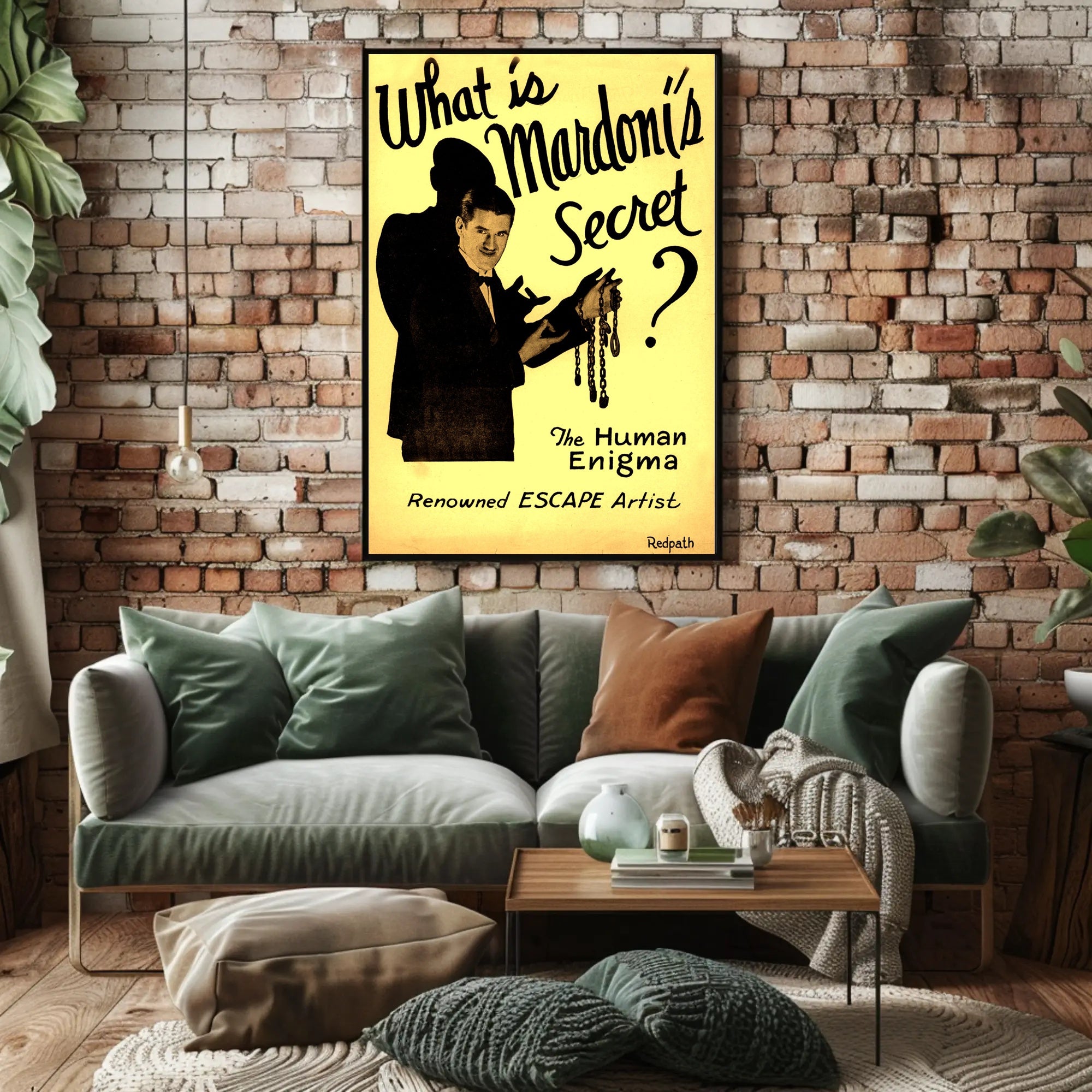 Mardoni's Magical Escape Vintage Artistic Pop Culture Poster