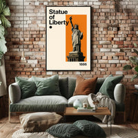 Statue of Liberty Modern Art Cultural Poster