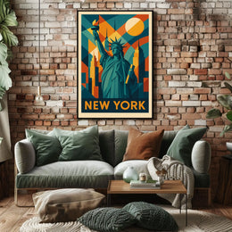 New York Iconic Skyline Poster