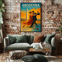 Argentina Tango Vibes: Vibrant Cultural or Heritage Poster