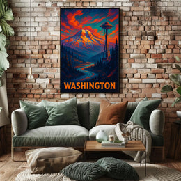 Washington State Scenic Poster