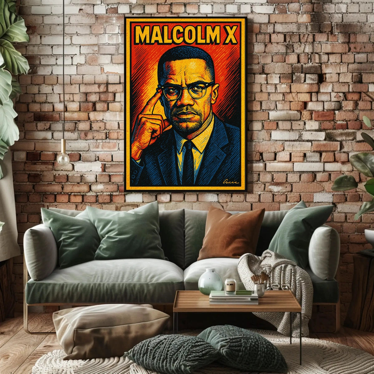 Malcolm X Iconic Leader Poster