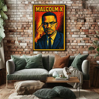 Malcolm X Iconic Leader Poster