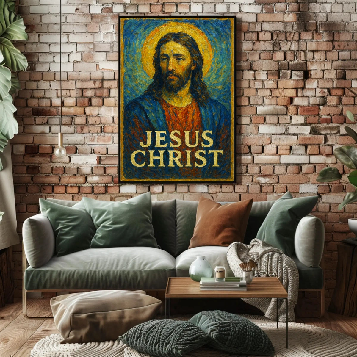 Jesus Christ Iconic Representation Poster