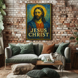 Jesus Christ Iconic Representation Poster