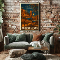 Albuquerque Desert Glow Poster