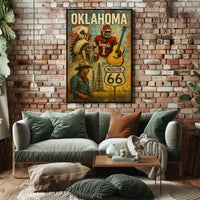 Oklahoma Heritage Collage Poster