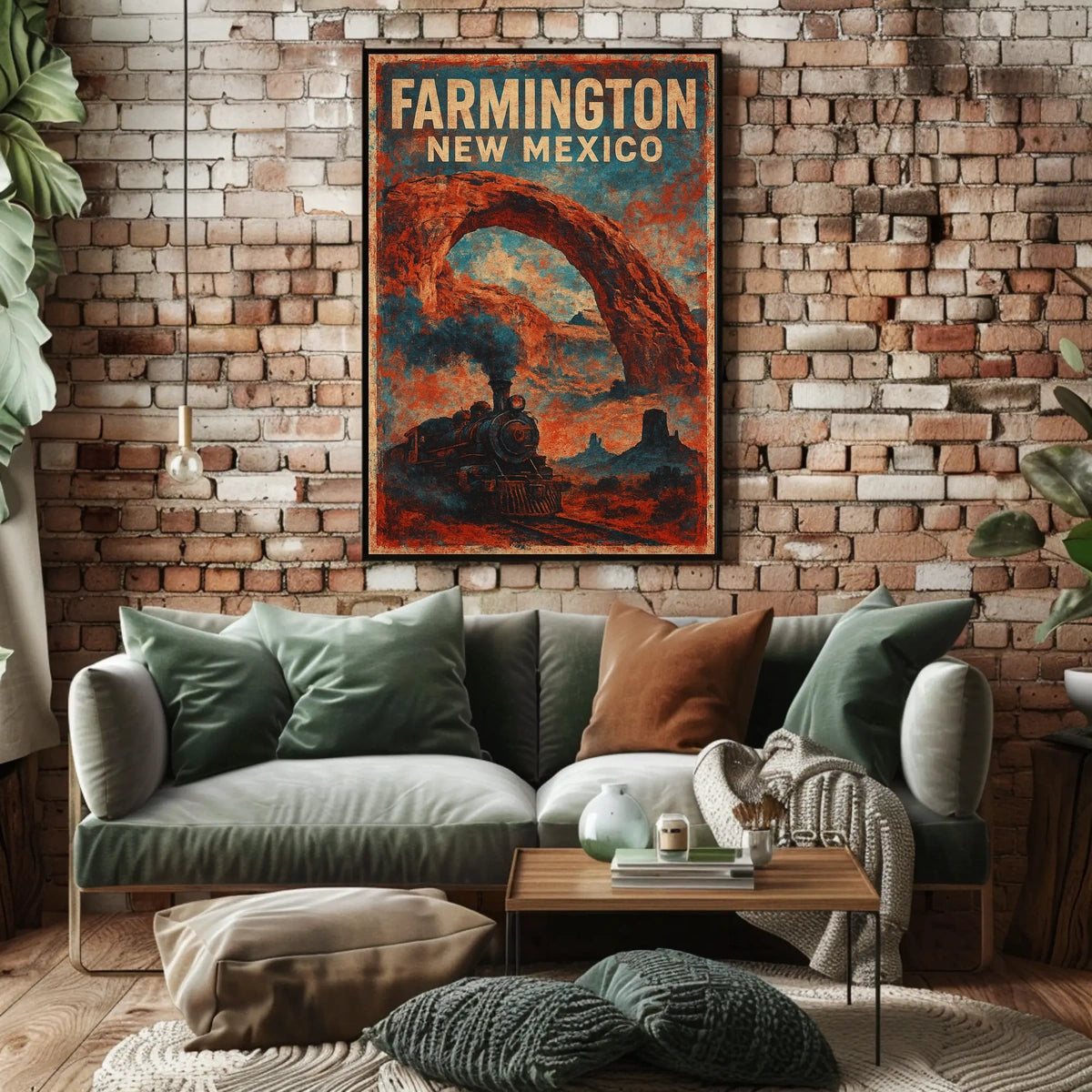 Farmington, New Mexico Vintage Travel Poster