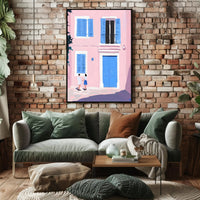 Serene Street Scene Poster Wall Art Print