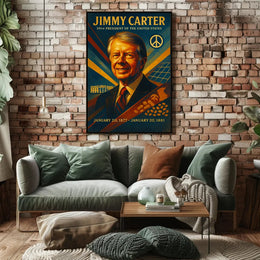 Jimmy Carter Vintage Presidential Historical or Presidential Poster PosterGoat