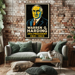 Warren G. Harding 29th President Poster