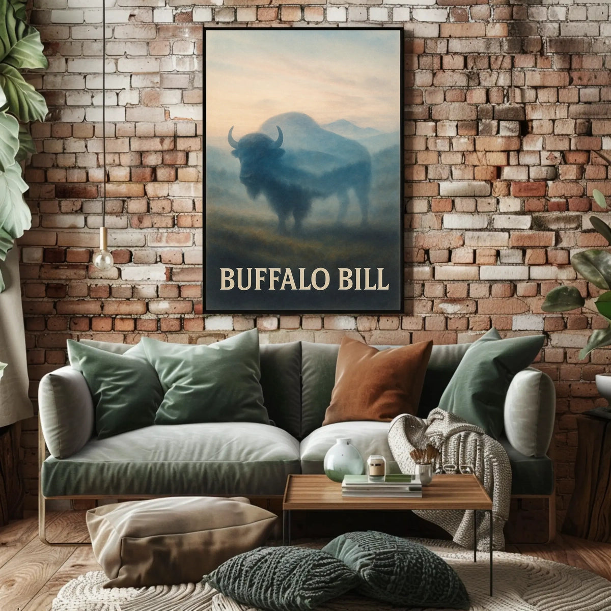 Buffalo Bill Wildlife Illustration Artistry Animal Poster