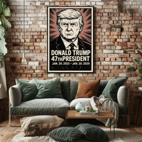 Donald Trump 47th President Poster