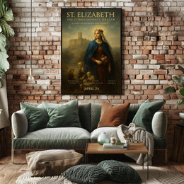 St. Elizabeth Compassionate Healer Poster