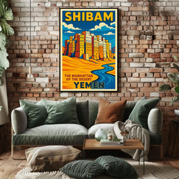 Shibam The Manhattan Of The Desert Poster