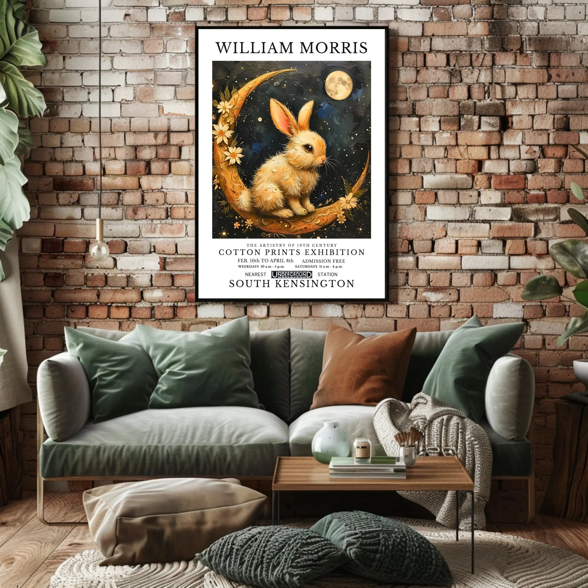 William Morris Exhibition Fantasy or Mythology Poster
