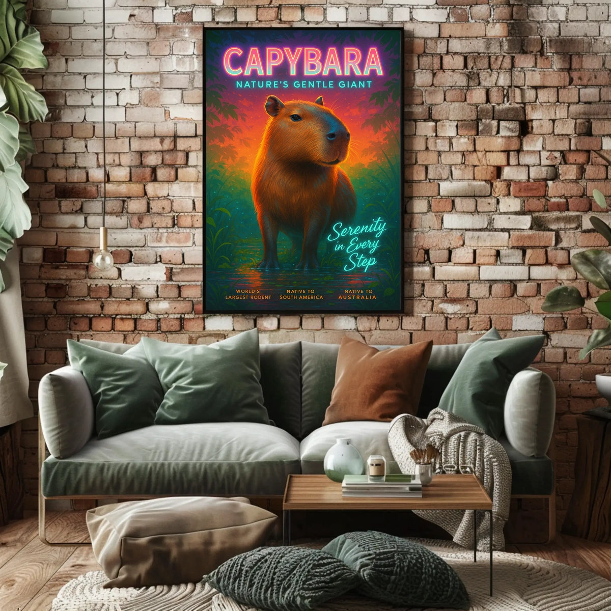 Capybara Natures Gentle Giant Poster