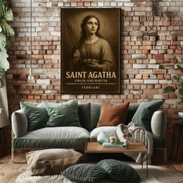Saint Agatha Virgin And Martyr Poster