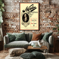 Vintage Magic Show Poster with Art Nouveau Influence