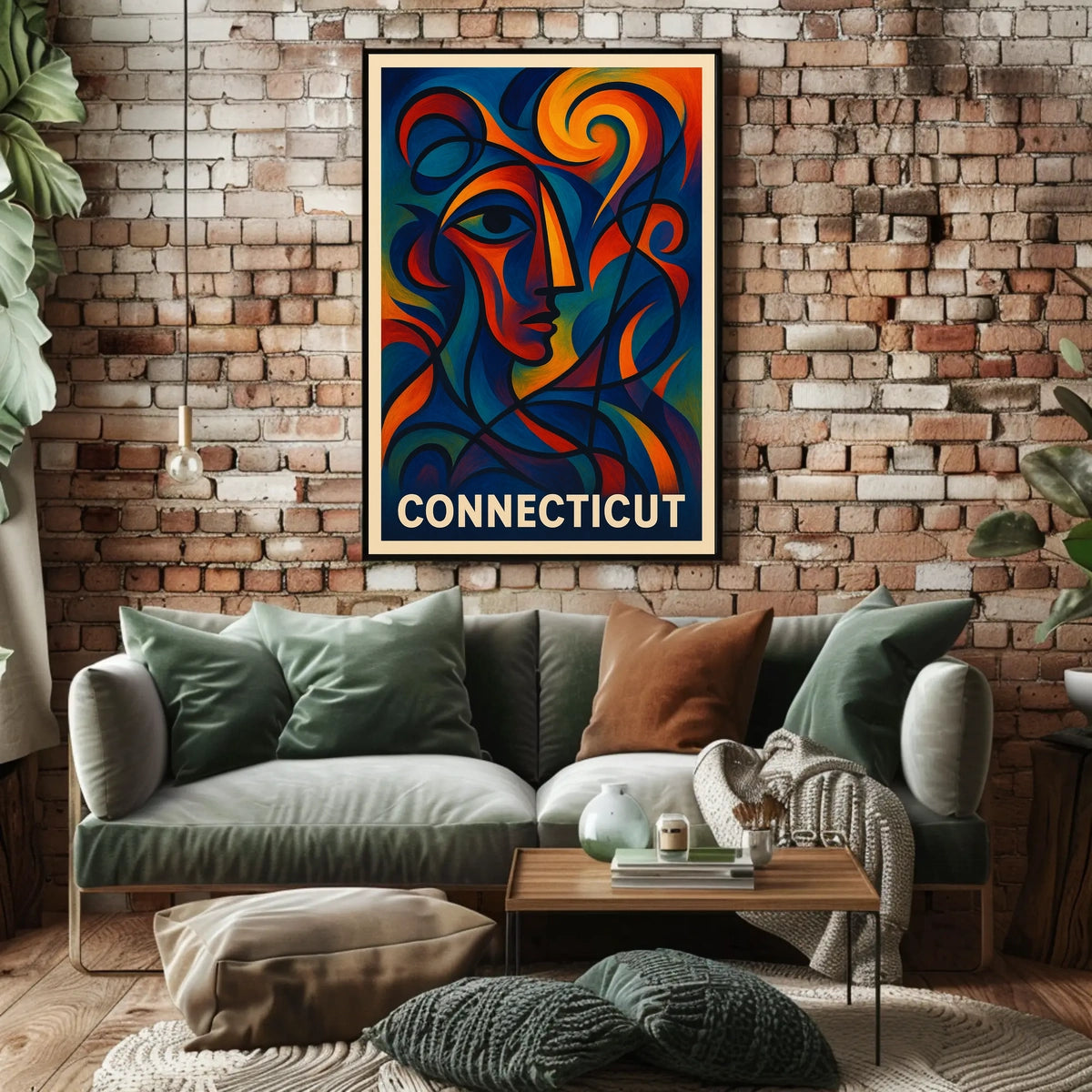 Connecticut Abstract Art Abstract Poster