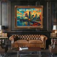 West Valley City Skyline Poster