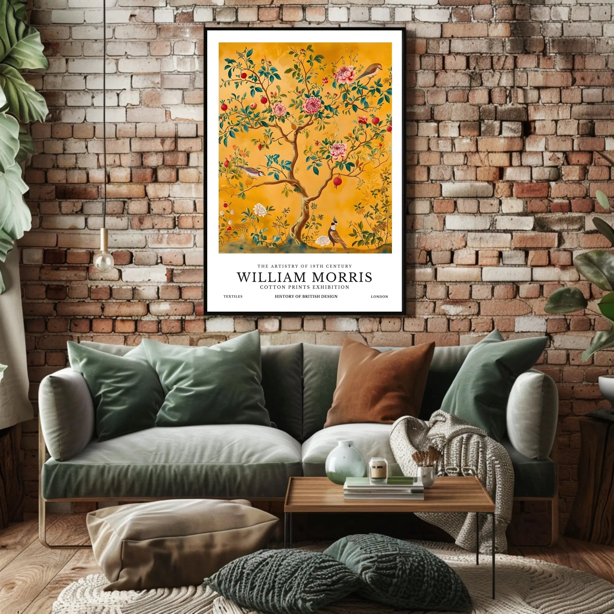 William Morris Vintage Cotton Prints Cultural Heritage Poster