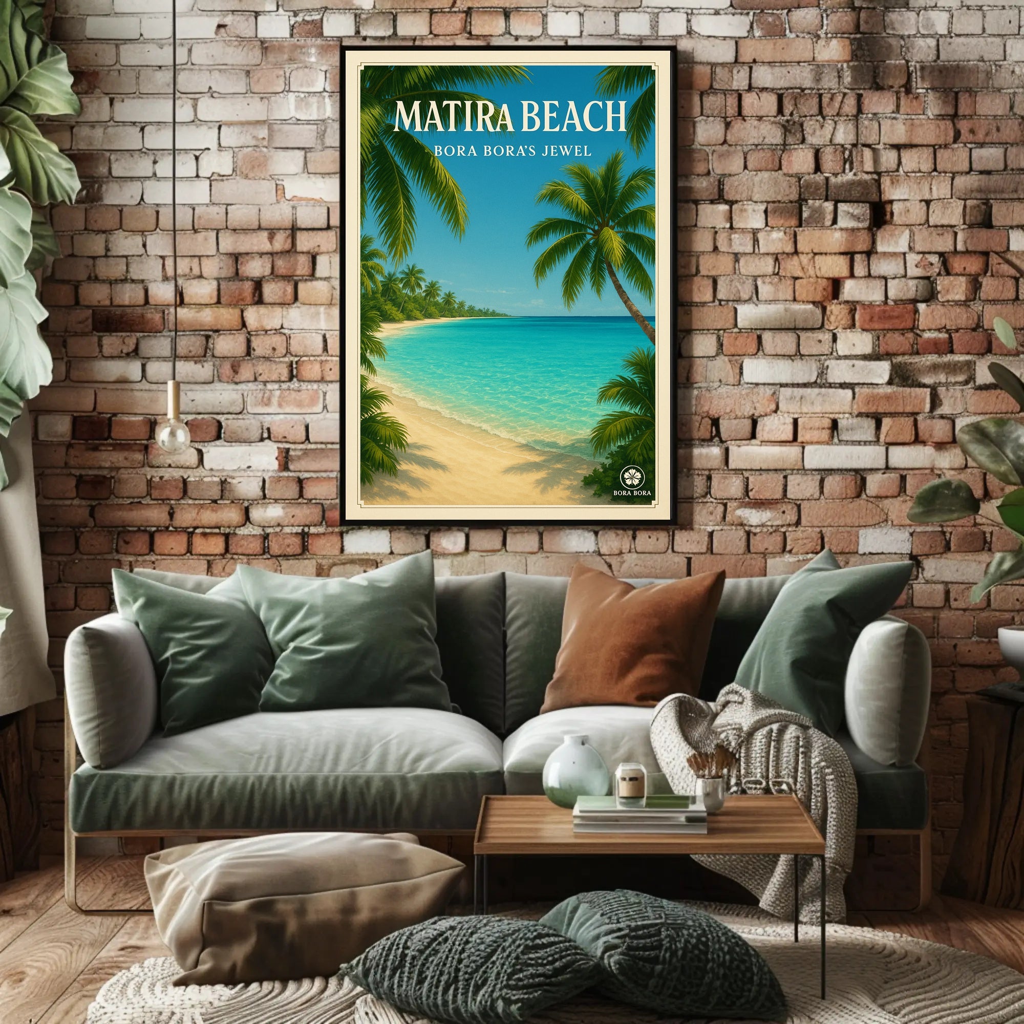 Tropical Paradise Getaway: Vintage Travel Poster PosterGoat