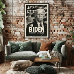 Joe Biden 46th President of the United States Digital Montaje Poster