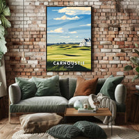 Serene Scottish Golf Course Art: Travel Poster