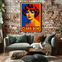 Clara Bow Pop Art Tribute Poster
