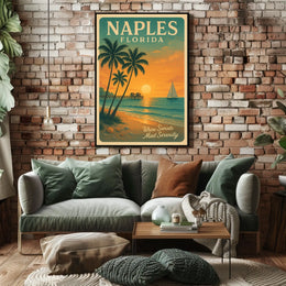 Naples, Florida Where Sunsets Meet Serenity Poster