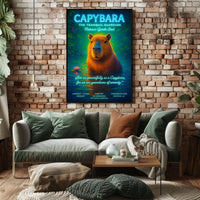 Capybara The Tranquil Guardian Poster