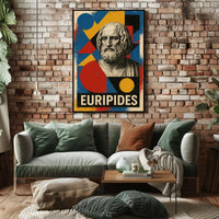 Euripides Greek Playwright Tribute Art Poster