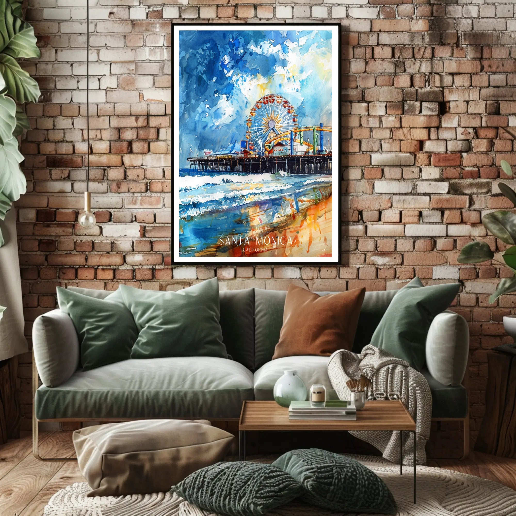 Santa Monica Pier Poster PosterGoat