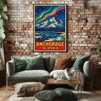 Anchorage, Alaska A Vibrant Landscape Poster