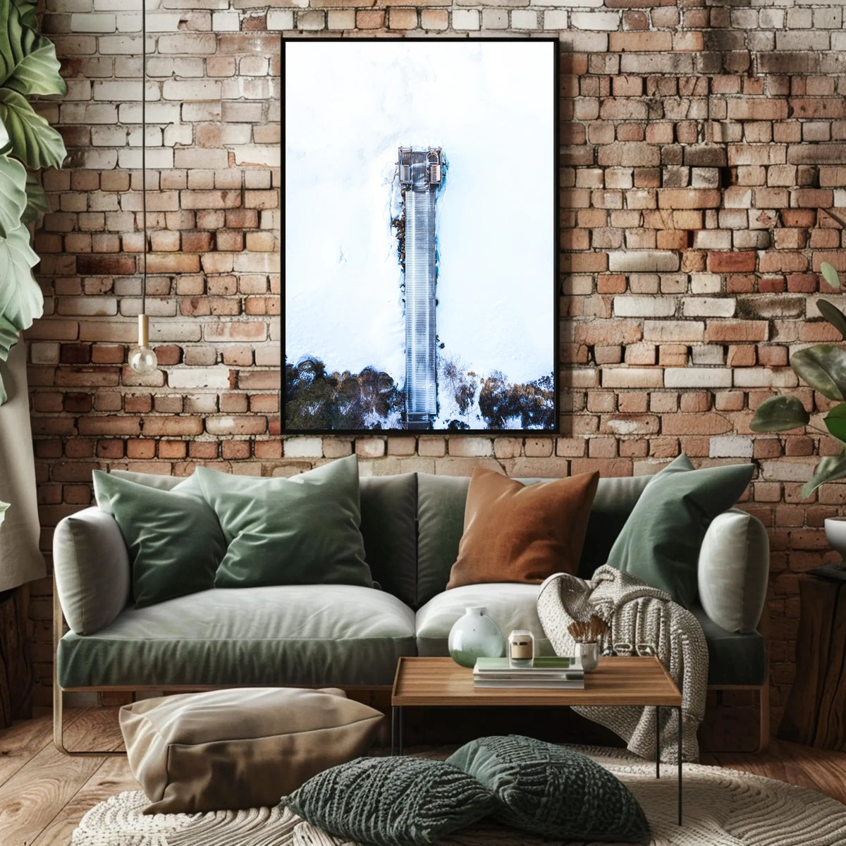 Majestic Mountain Waterfall Poster