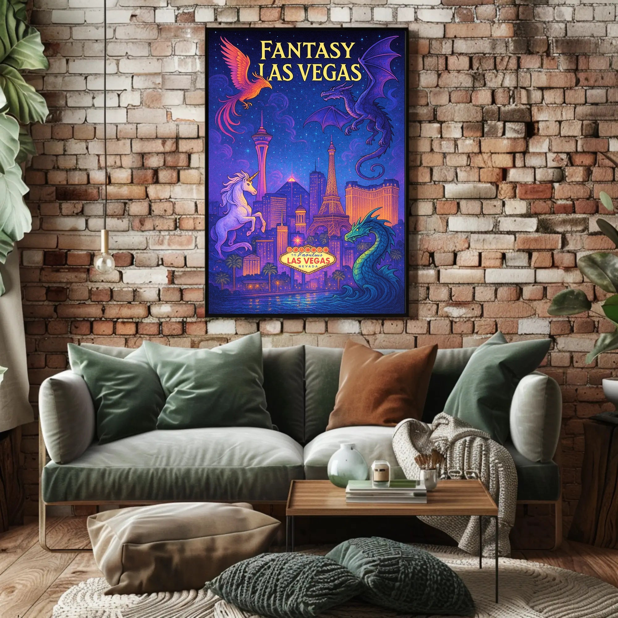 Fantasy Las Vegas Poster PosterGoat