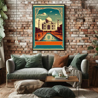 Vintage Taj Mahal Poster
