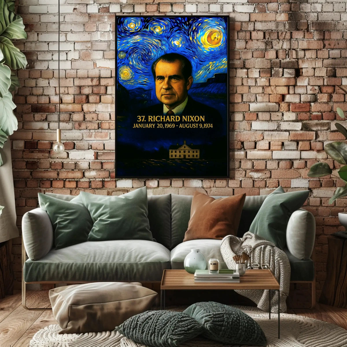 Richard Nixon 37th President of the United States Presidential Masterpiece Series Poster